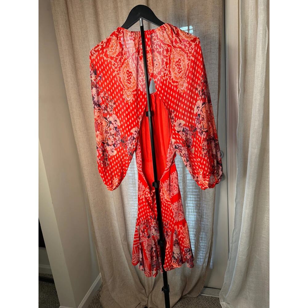 Free people, BoHo handkerchief dress open back XS 2723 - Picture 5 of 8